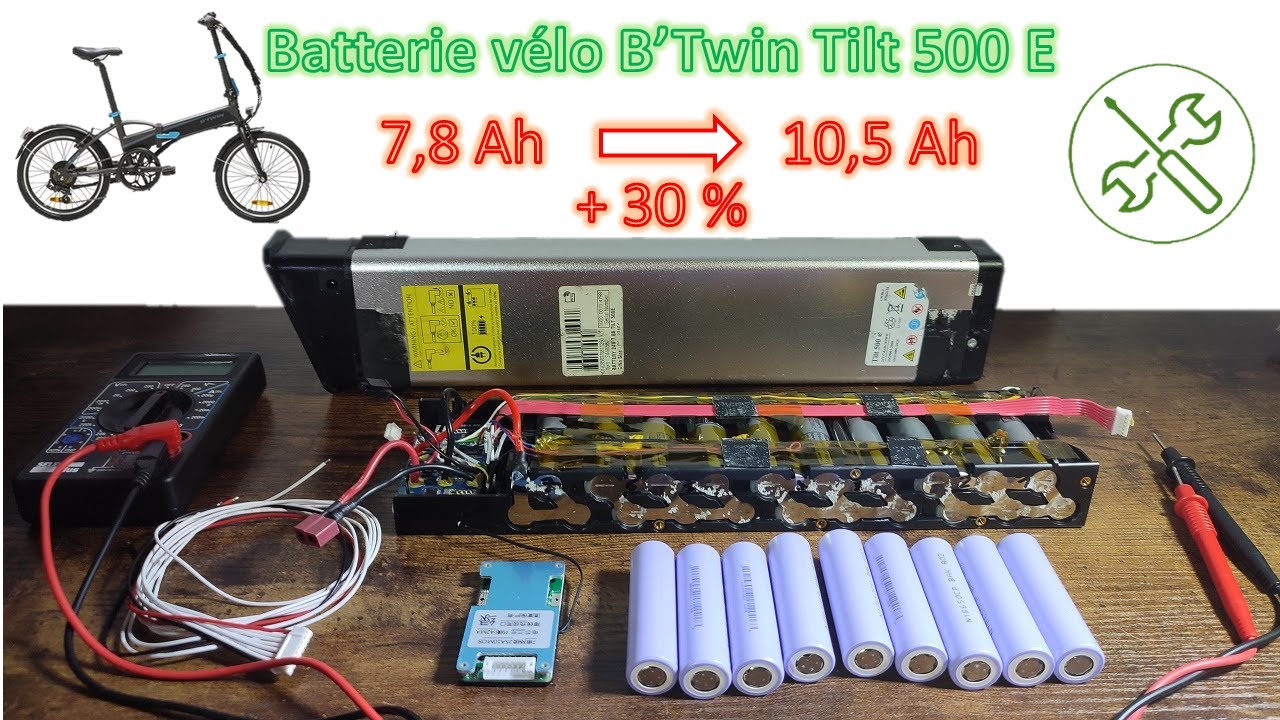Réparer et reconditionner à capacité maximum une batterie de vélo électrique - BTWIN TILT 500 E