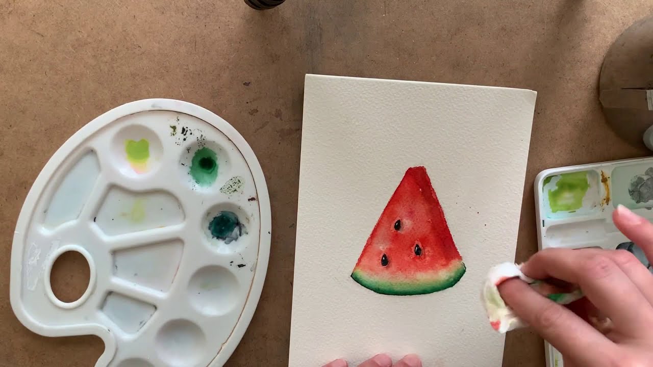 Kolay Suluboya Çalışması-Easy Watercolor Painting