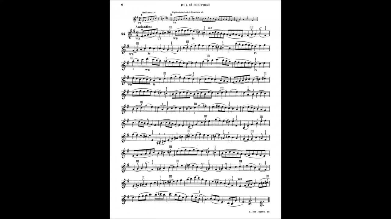 Hans Sitt - Studio n. 44 op. 32 (didattica violino)