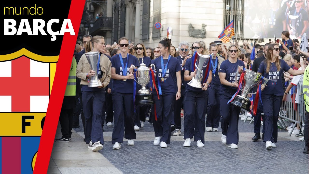 Así ha sido la celebración épica del Barça Femenino tras ganar la Champions League 2024