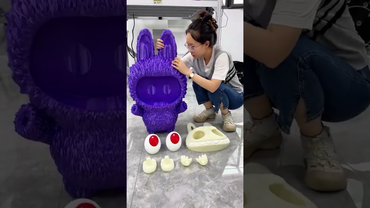 Printing a big Labubu with Dowell3d printer!