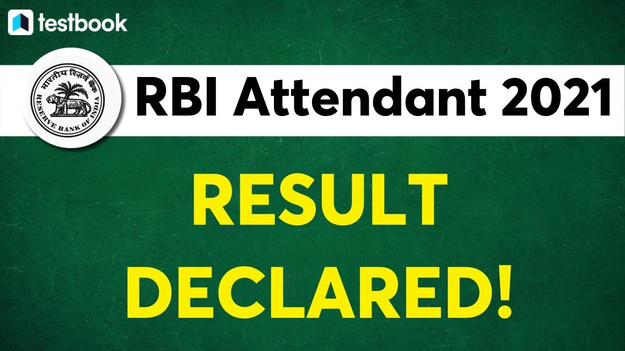 RBI Office Attendant Result 2021 Declared! | RBI Attendant Result | RBI Attendant Cut off 2021