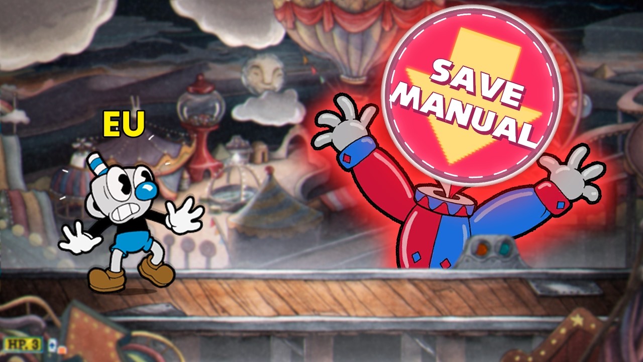 Cuphead, but the BOSS IS @SaveManual!!