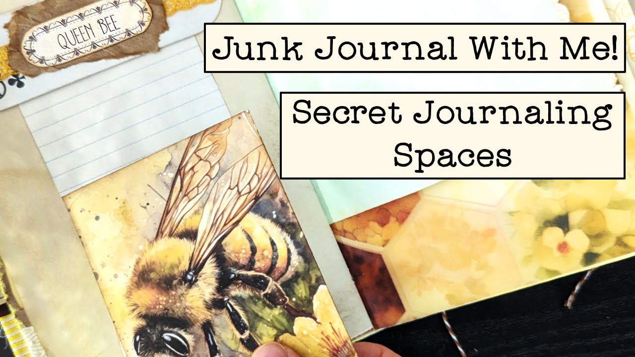 Secret Journaling Spaces for Beginners | Bee Junk Journal With Me