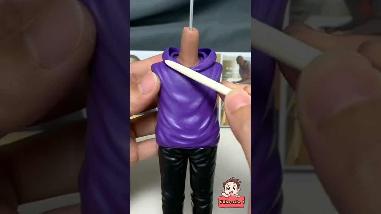 Creative Diy Art🤩 Making Statue by Polymer clay🗿 