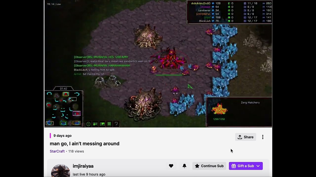 You've never seen this level of gosu in Starcraft Brood War