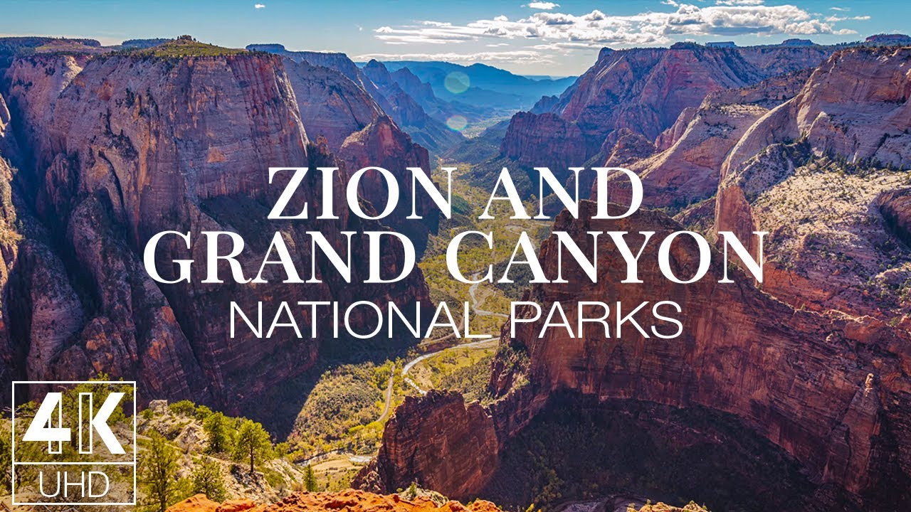 Zion and Grand Canyon Photography - Wallpapers Slideshow in 4K  - US National Parks | 3 HOURS