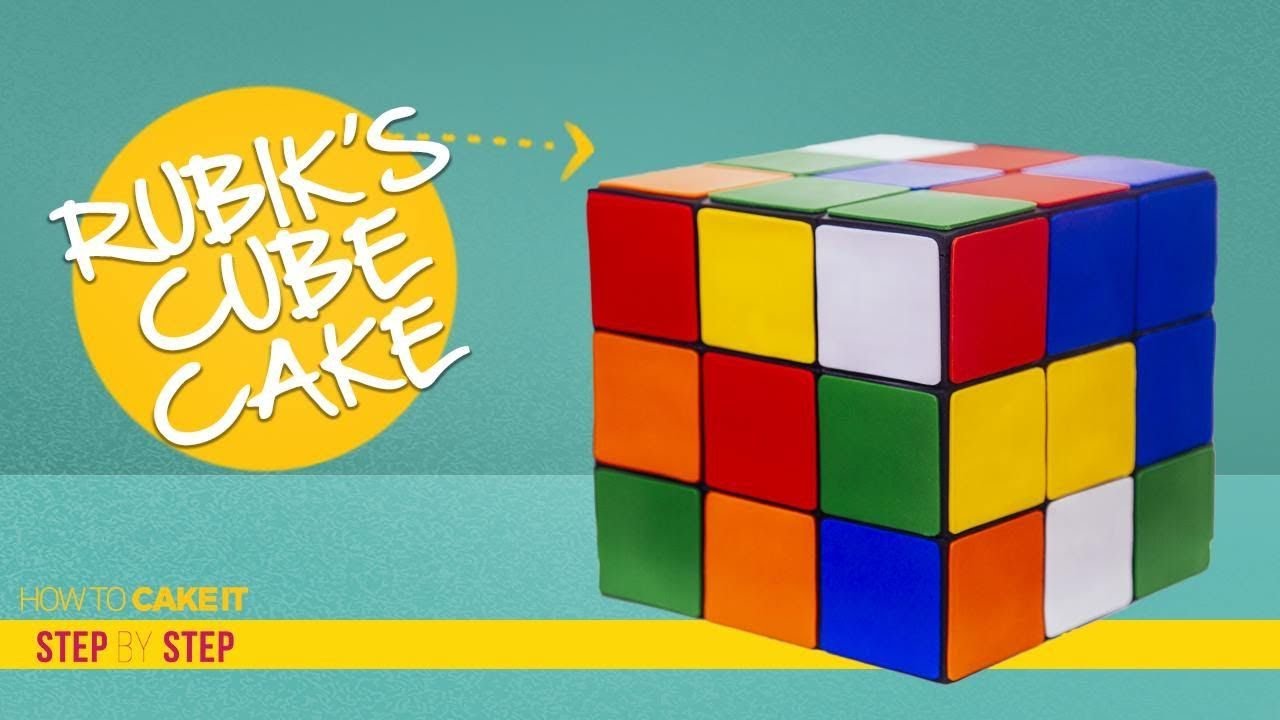 How To Make A RUBIK'S CUBE with CAKE | FONDANT Step By Step | How To Cake It | Yolanda Gampp