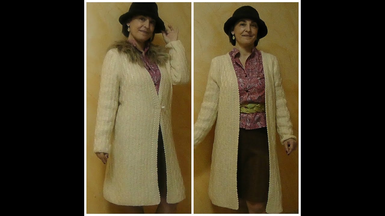 DIY:CHAQUETA A DOS AGUJAS (larga)