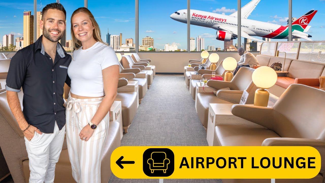 Совершенно новый зал ожидания в аэропорту Найроби в JKIA