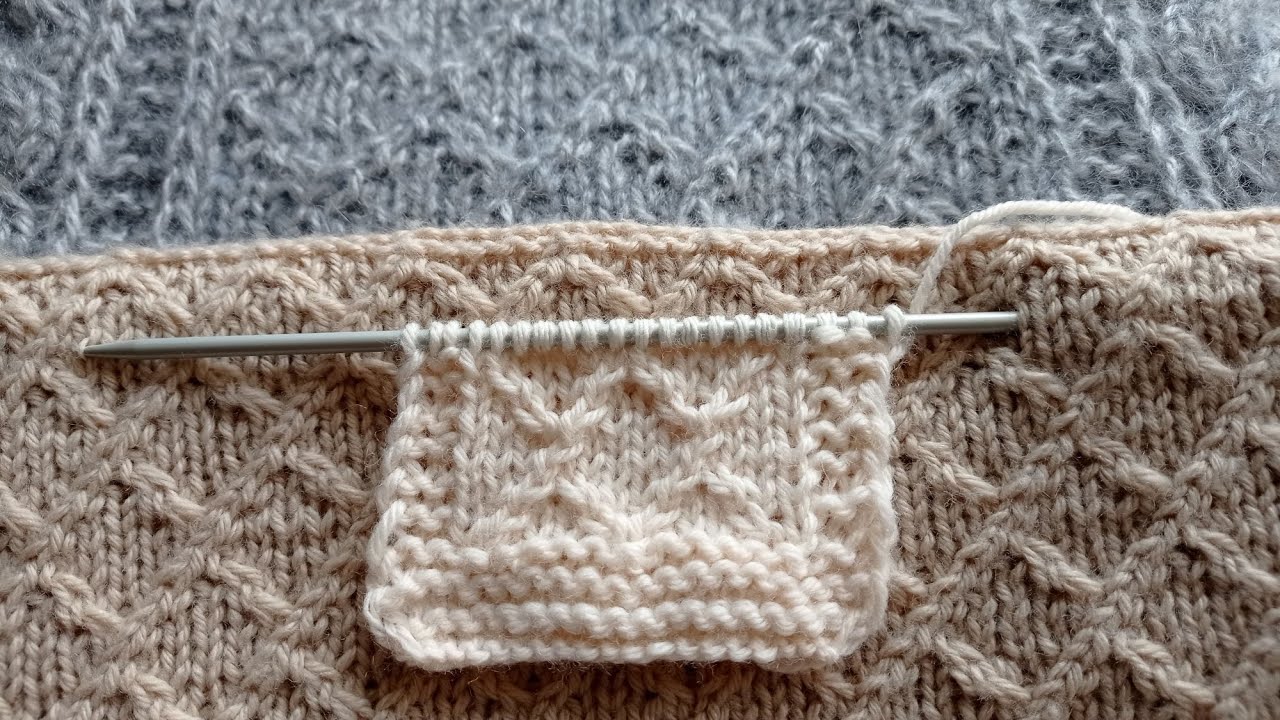 Mелкая решетка. MK узора. #медведьвяжет #медведьвкардигане