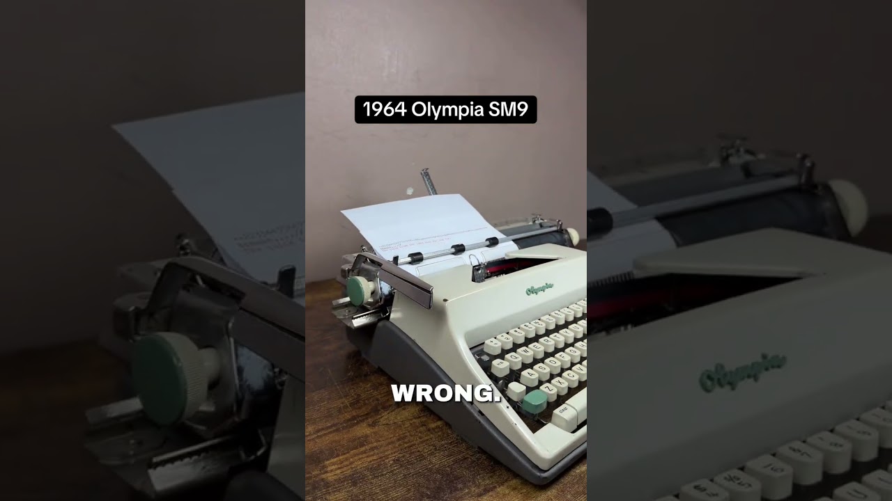 How to use all functions on a 1964 Olympia SM9 vintage portable typewriter