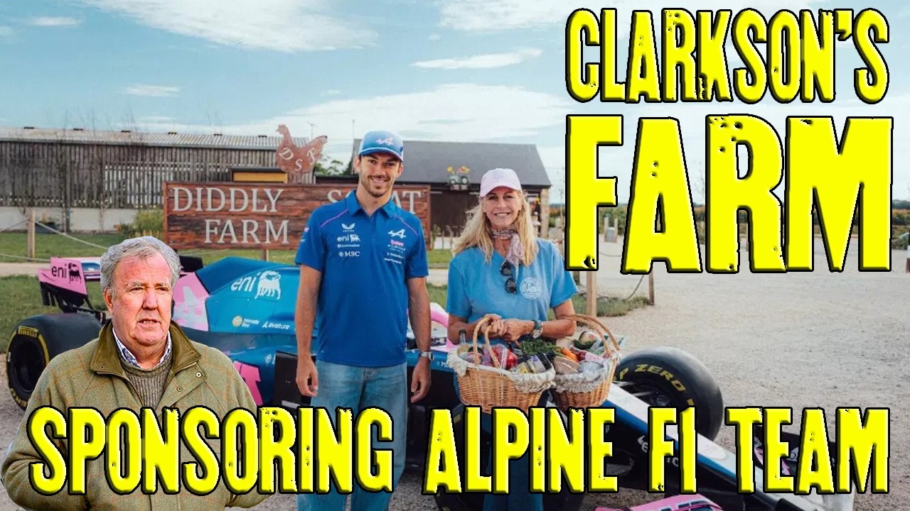 Команда Формулы-1 Alpine при спонсорской поддержке Clarkson's Farm