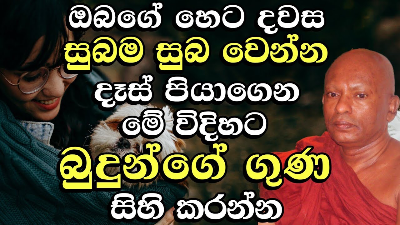 ඔබගේ හෙට දවස සුබම සුබ කරගන්න දෑස් පියාගෙන බුදු ගුණ සිහි කරන්න | අතිපූජ්‍ය වහරක අභයරතනාලංකාර හිමි