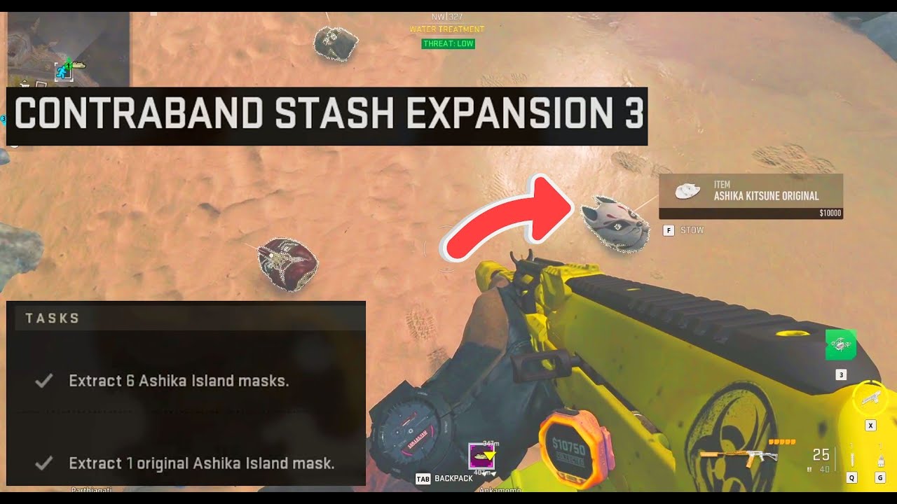 ASHIKA ORIGINAL MASK LOCATION IN DMZ