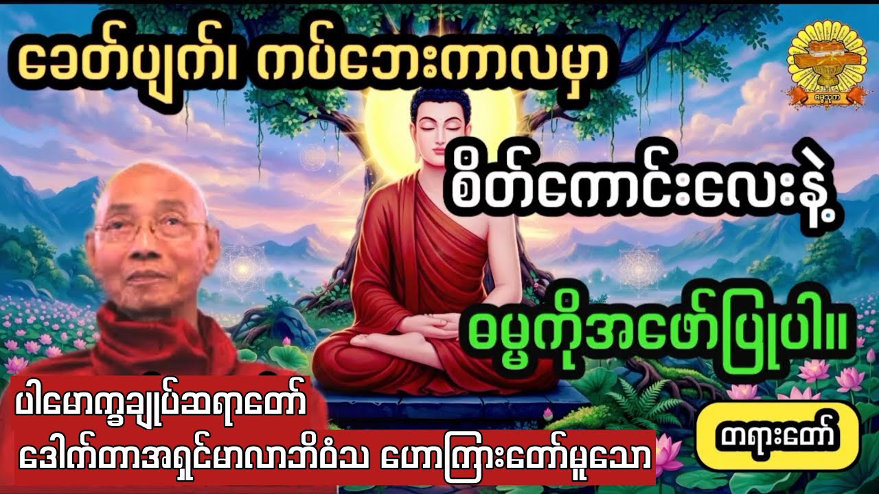  ‌#ခေတ်ပျက်ကာလမှာစိတ်ကောင်းလေးနဲ့ဓမ္မကိုအဖော်ပြုပါ #ပါချုပ်ဆရာတော် #ဓမ္မသုတ #dhammathutha #တရားတော်