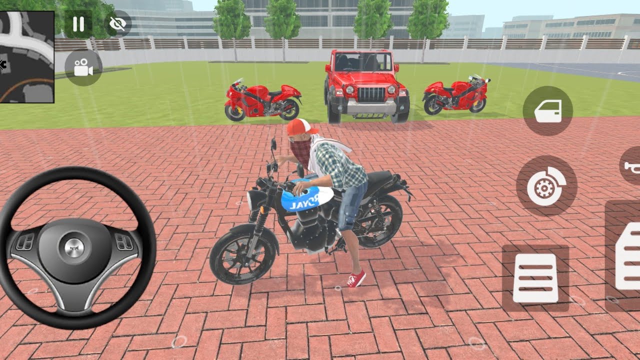 🎮Franklin order by 2️⃣ BMW bike and 2️⃣ Jeep in Indian 🇮🇳Auto simulator bike 💥Theft