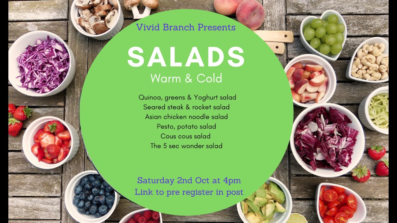 Thermomix cooking class SALADS - October 2021