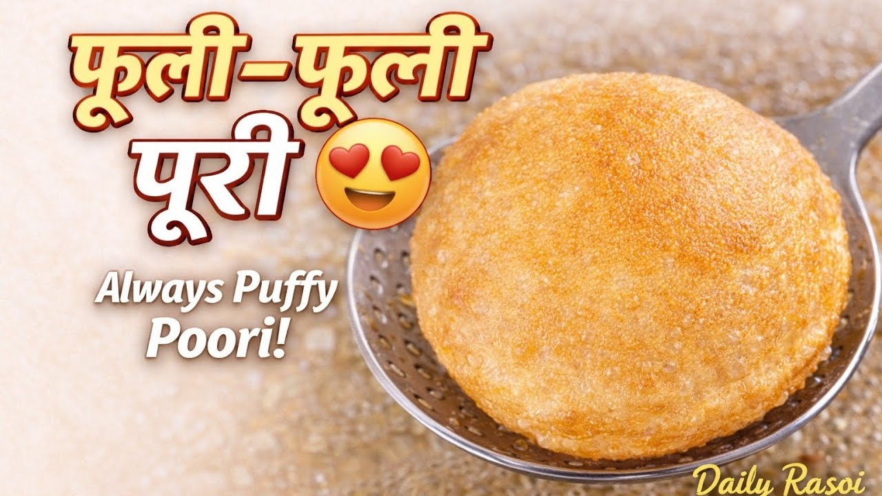 Perfect Puffy Poori | फूली-फूली पूरी बनाने का आसान तरीका | Always Soft & Crispy