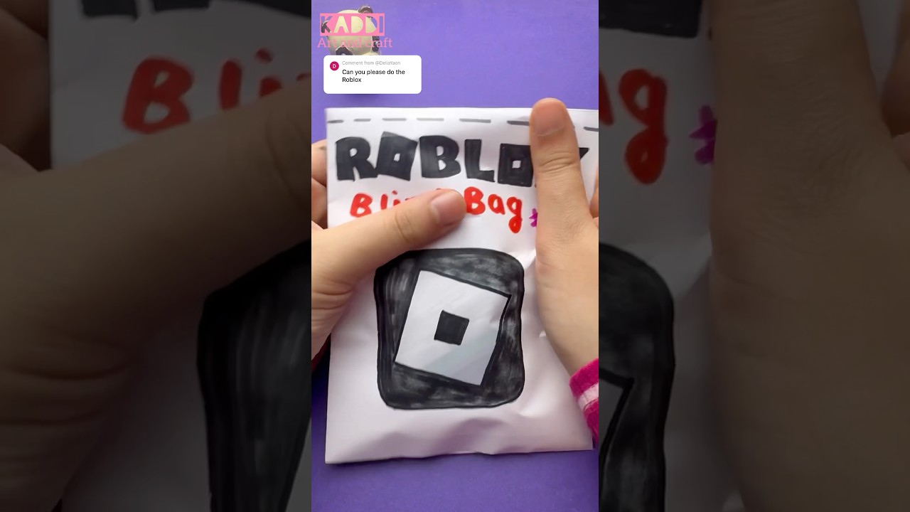 Roblox Blind Bag 2✨❤️ #shorts #kaddiartandcraft #diy #papercrafts #blindbag #squishy #asmr