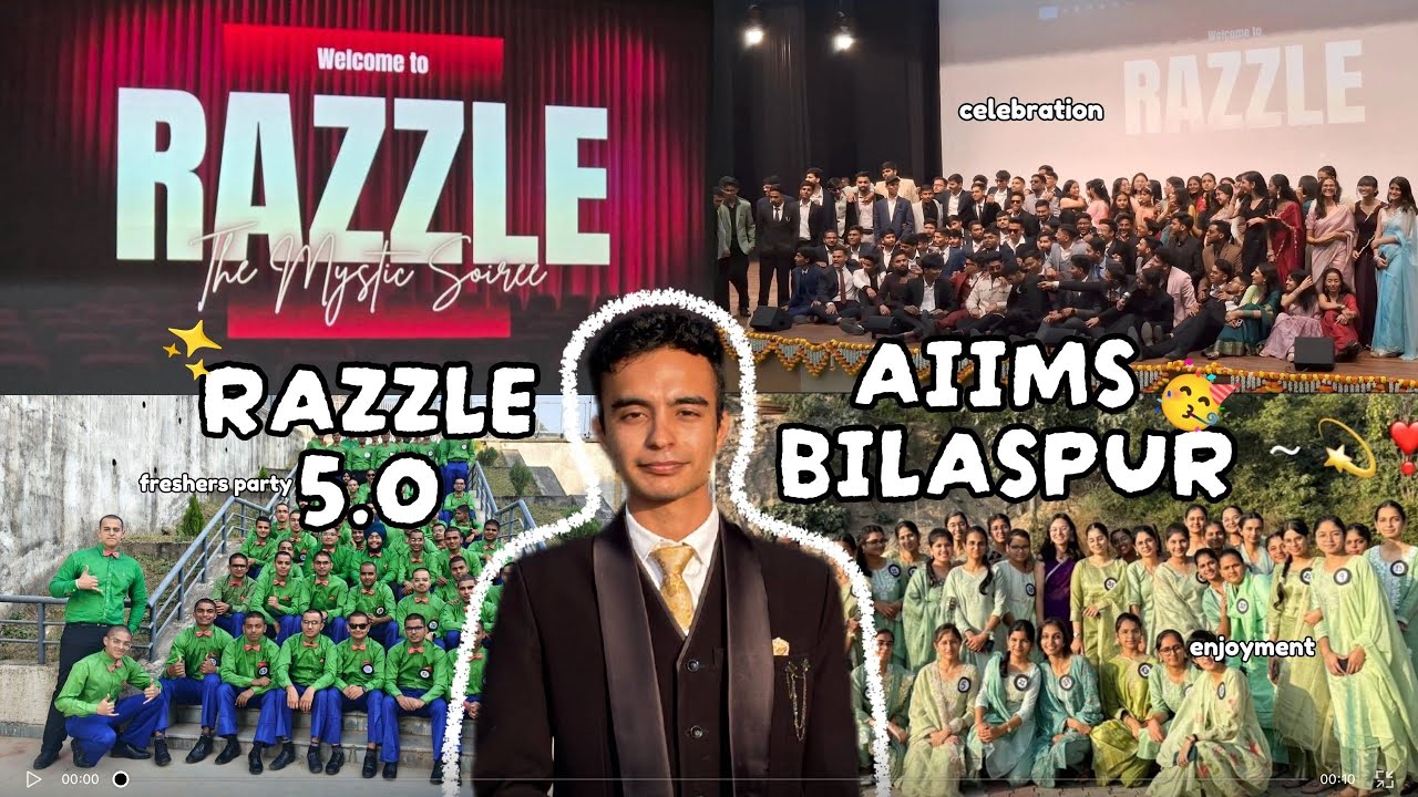 RAZZLE 5.0 — AIIMS Bilaspur Freshers Party | MBBS Batch 2025 🎉| SANYAM AIIMS #aiims #mbbs #freshers 