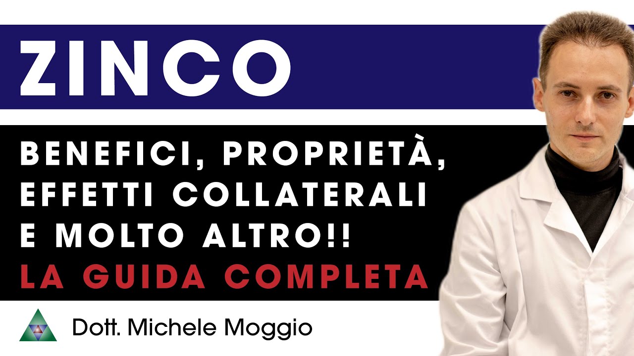 Zinco benefici, proprietà ed effetti collaterali | Guida completa