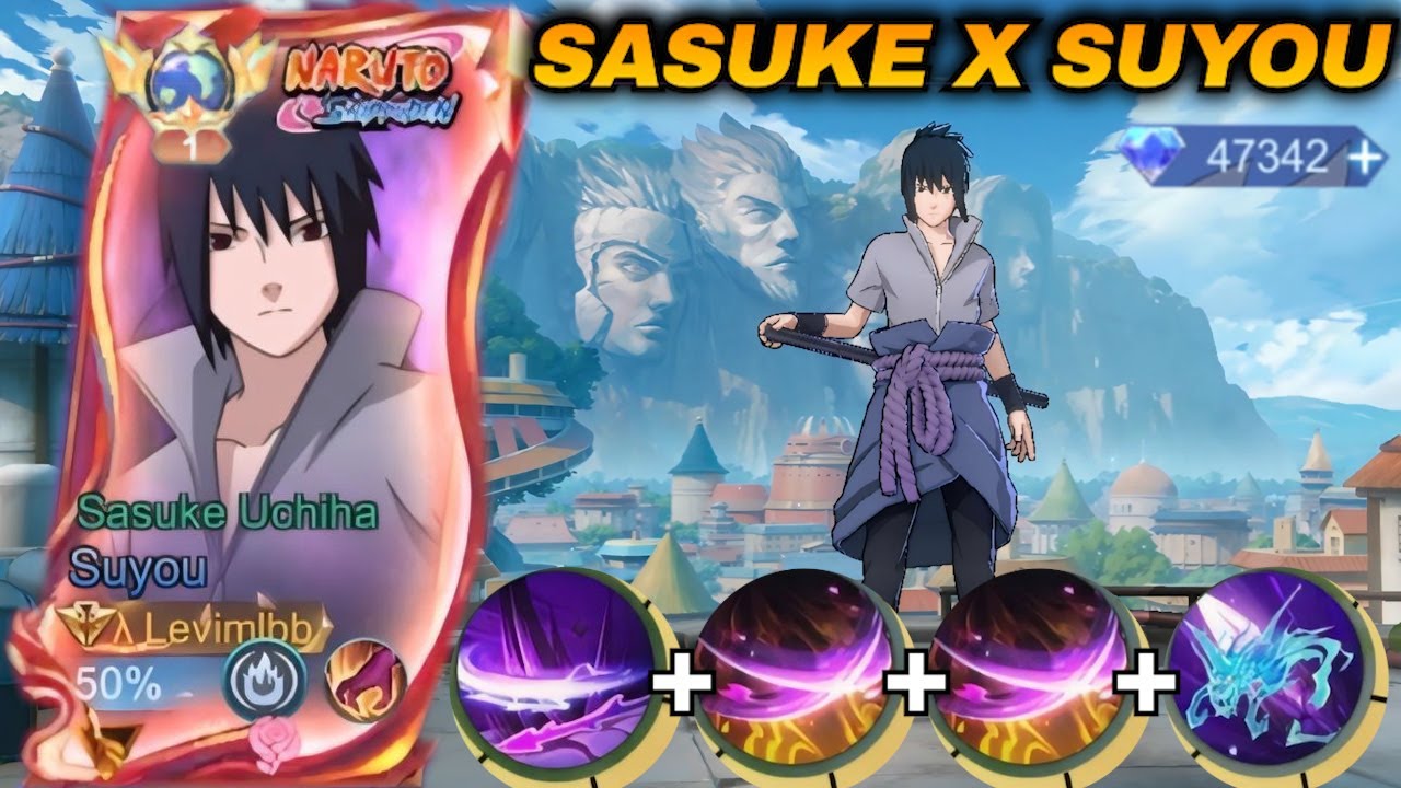 SASUKE X SUYOU SKIN!! Levimlbb Review Skin Sasuke MLBB X NARUTO | Sasuke x Suyou Gameplay - MLBB