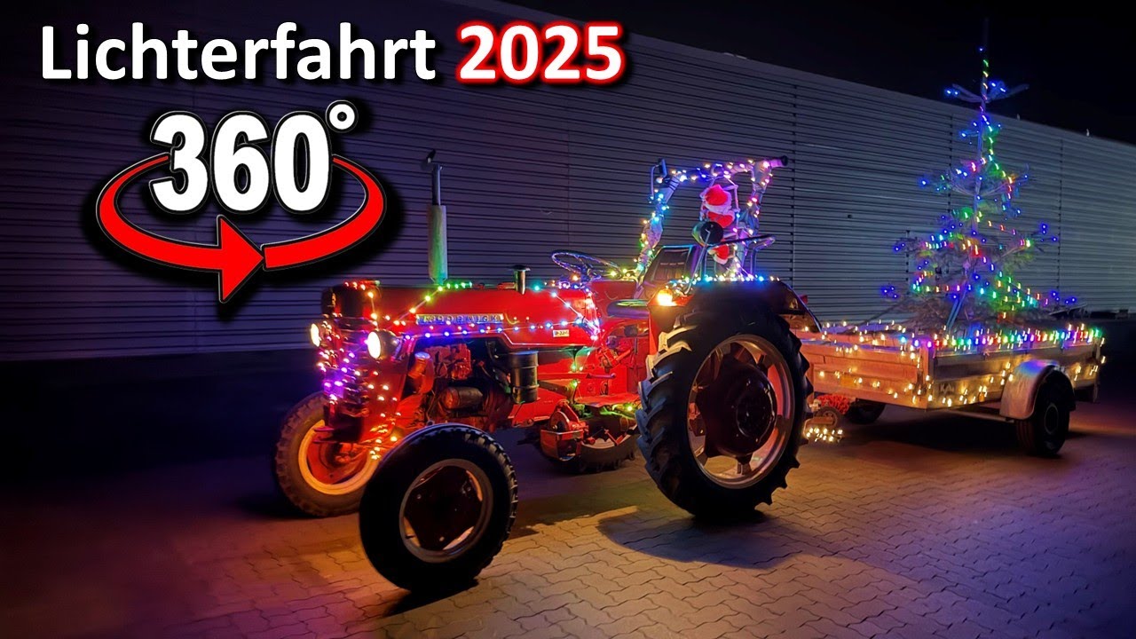 Traktor Lichterfahrt 2025 | 360° POW Virtual Reality | Bulldog Club Drömling