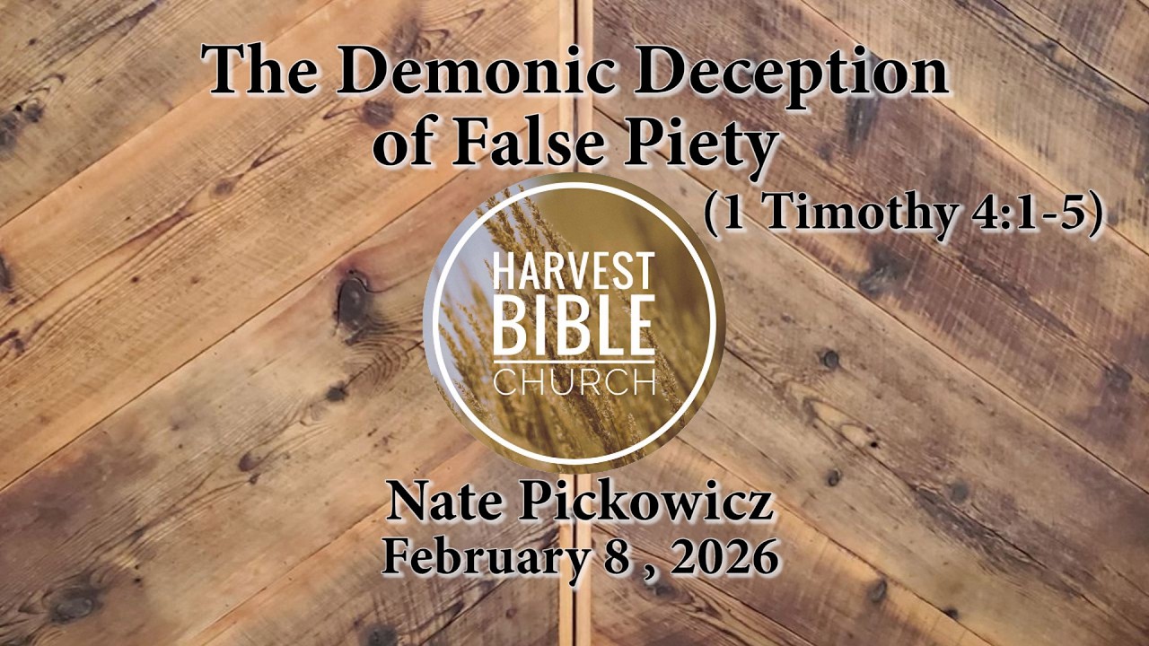 20260208 - The Demonic Deception of False Piety (1 Timothy 4:1-5) [Nate Pickowicz]