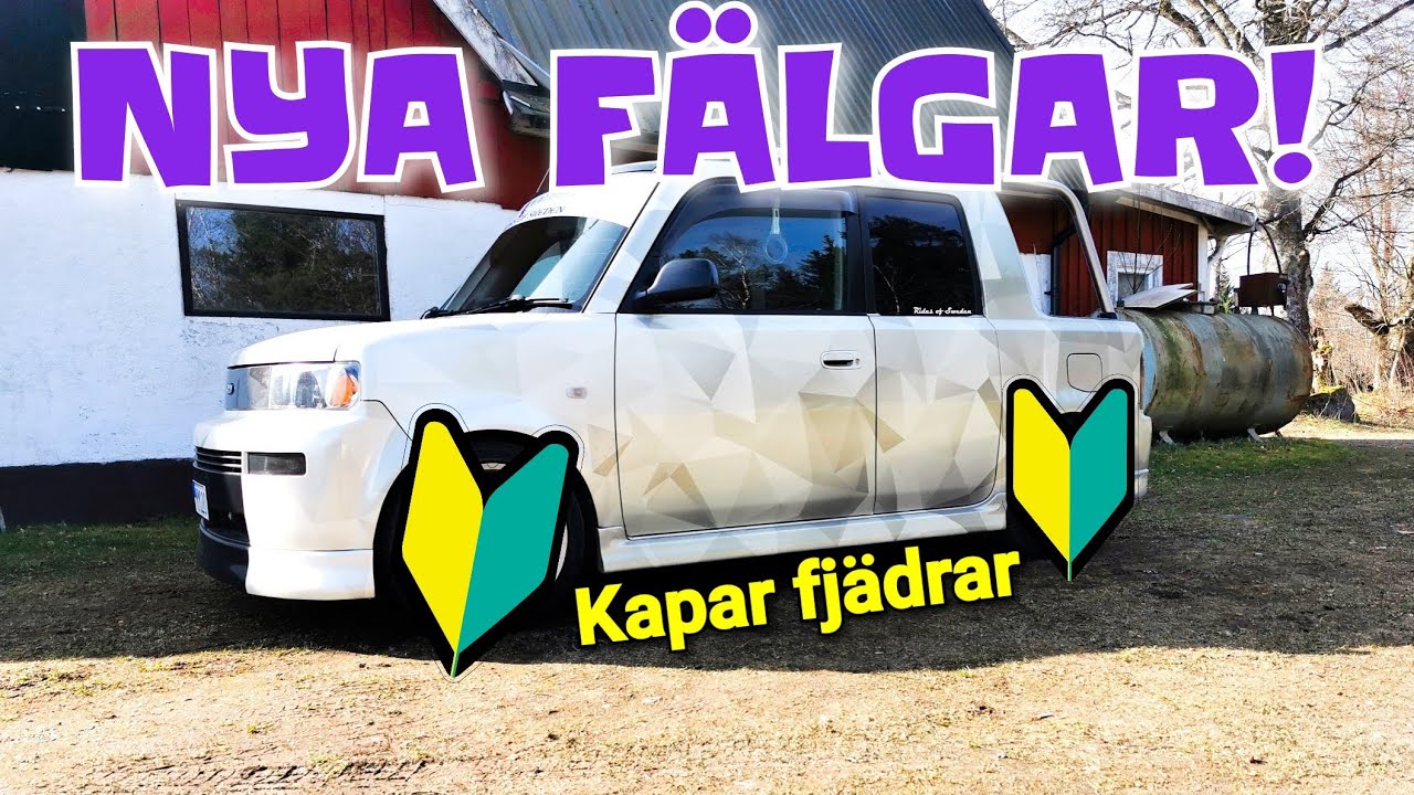 Toyota bb - Kapar fj&auml;drar & nya f&auml;lgar