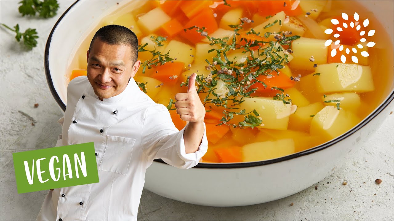 Klare Kartoffelsuppe mit Gem&uuml;se 🥔🥣