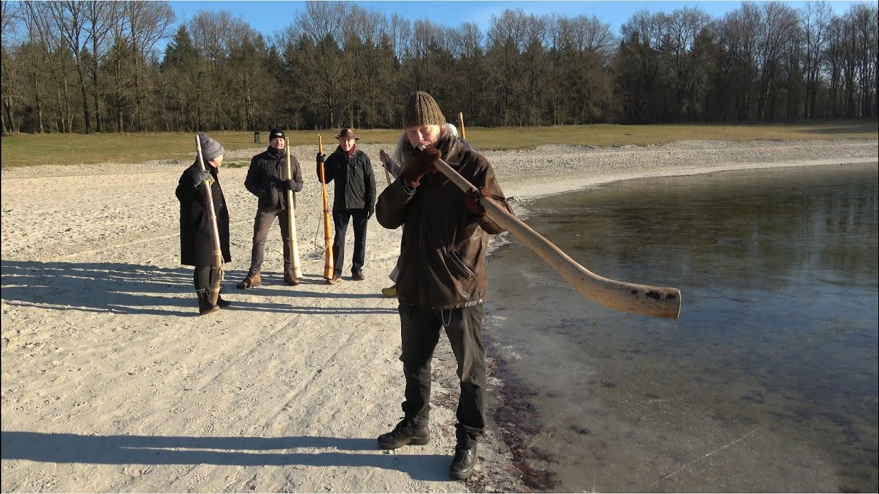 Midwinterhoornblazers bij de Oldemeijer in Hardenberg