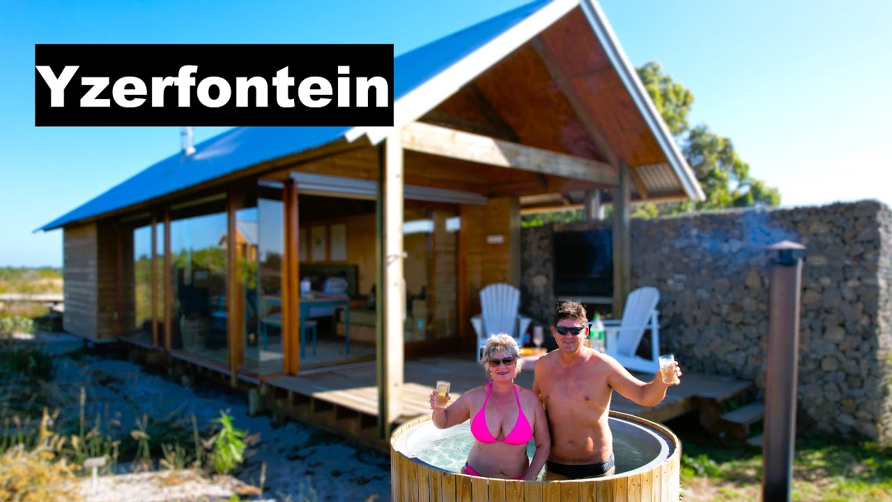 Hot tub accommodation outside of Yzerfontein. !Khwa ttu on the West Coast of South Africa