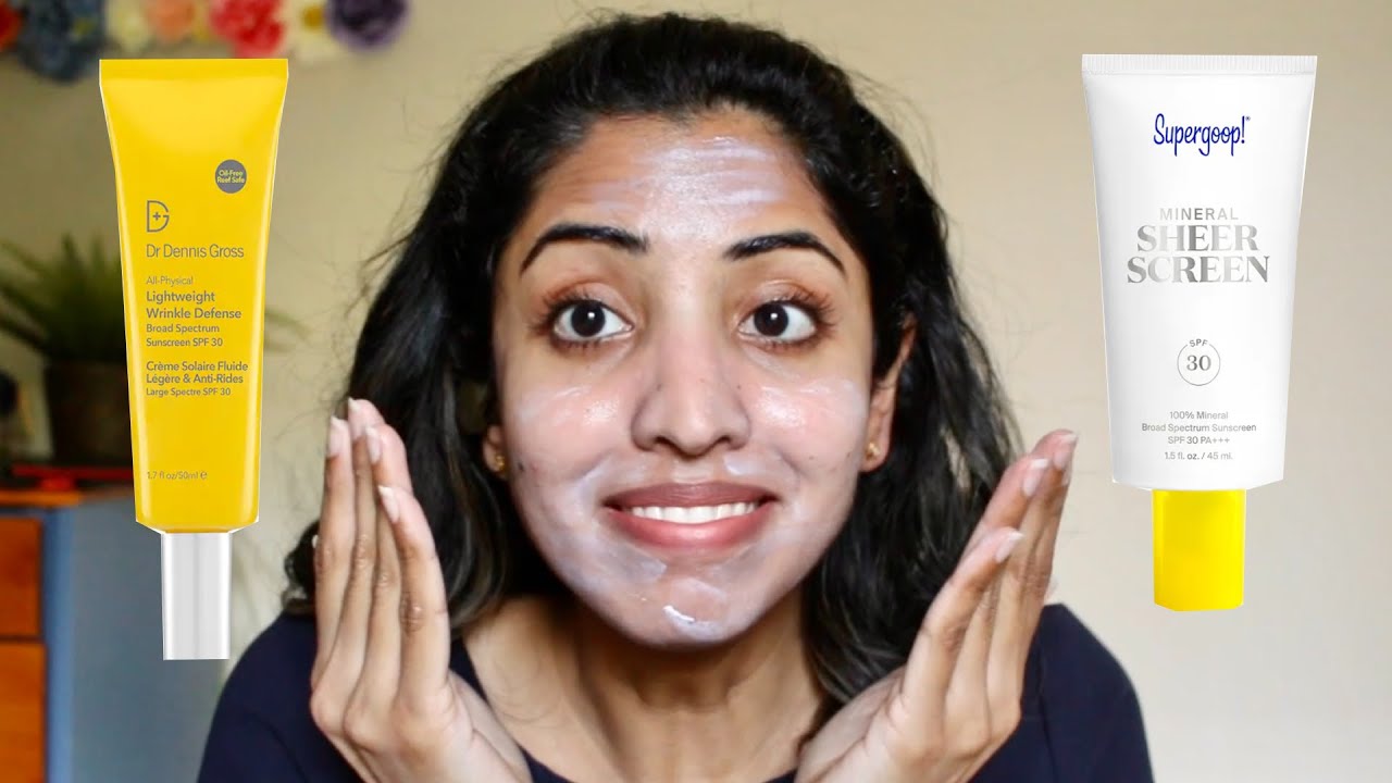 Popular Mineral Sunscreens on Medium/Brown Skin. White Cast? Test