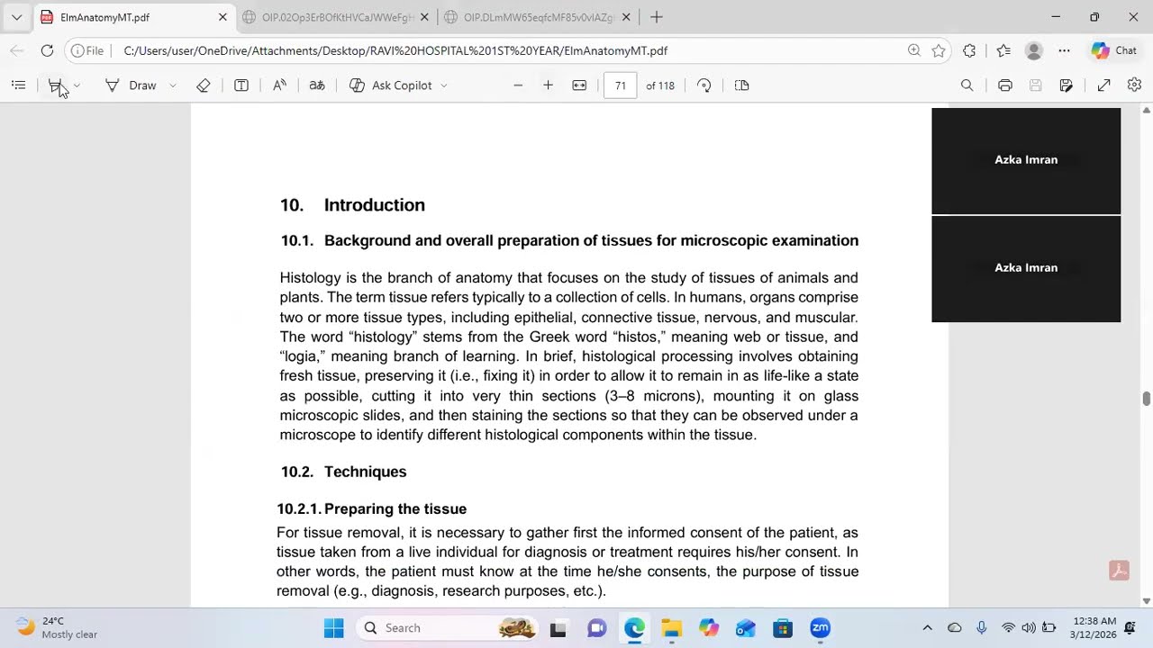 Chapter 10 (Part 1):Introduction to Microtechniques |Elementary Anatomy & Micro Techniques | PMF MLT
