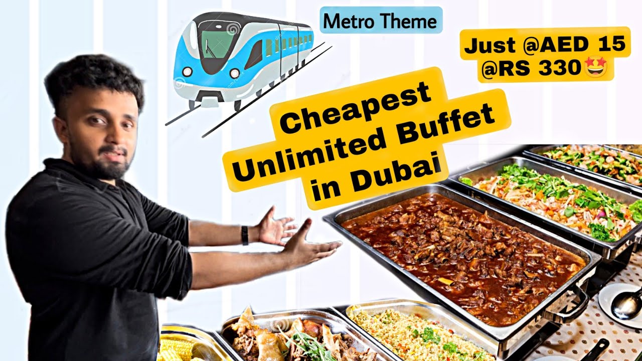 Cheapest Unlimited Buffet in Dubai @just AED 15 😍 | Veg and Non Veg | Malik Restaurant | Akil Speaks