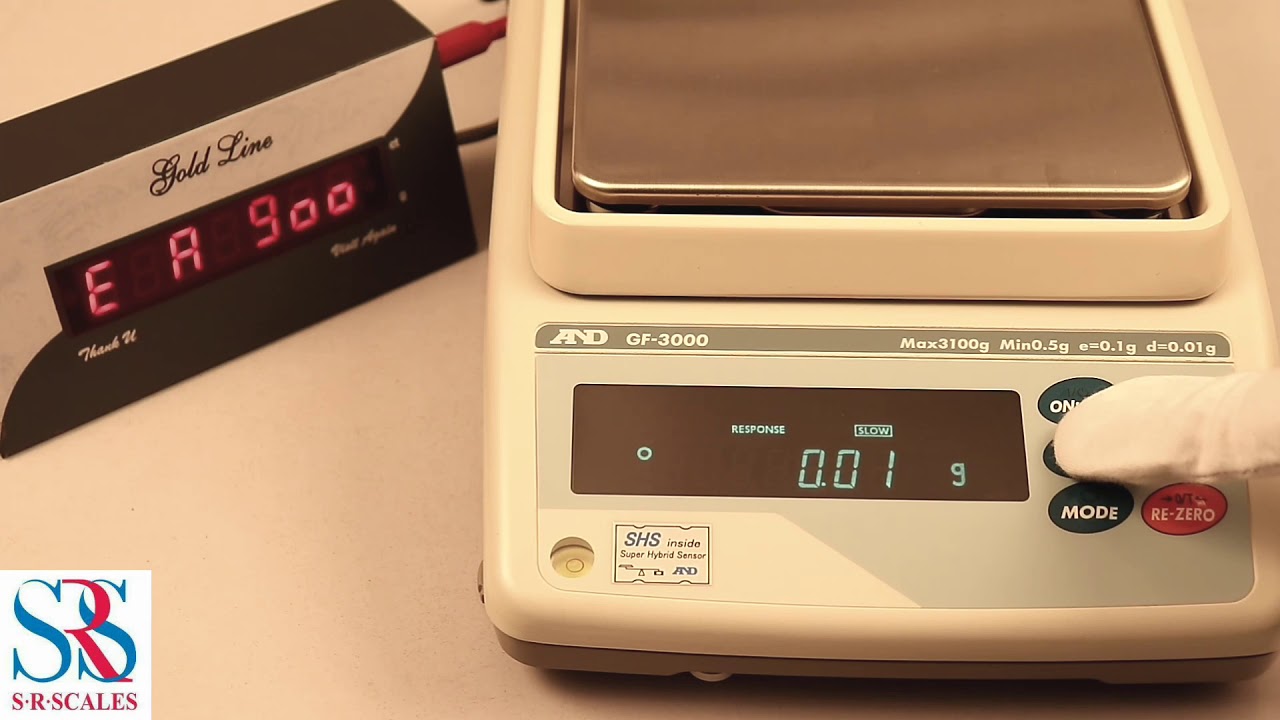 AND GF3000 DISPLAY SETTING