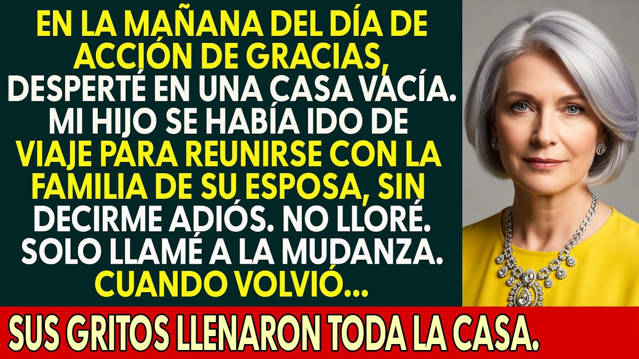 Se fue sin despedirse. Tres días después, sus gritos llenaron la casa