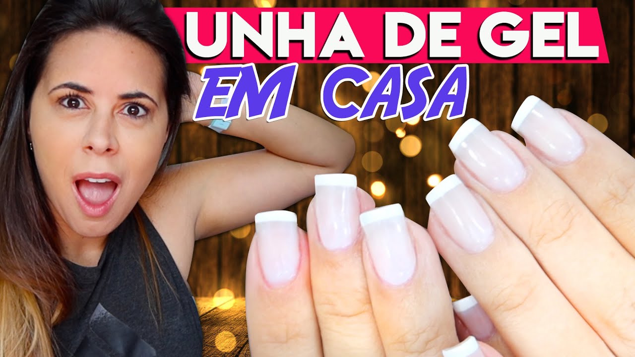 Como fazer UNHA DE GEL EM CASA. Passo a passo fácil