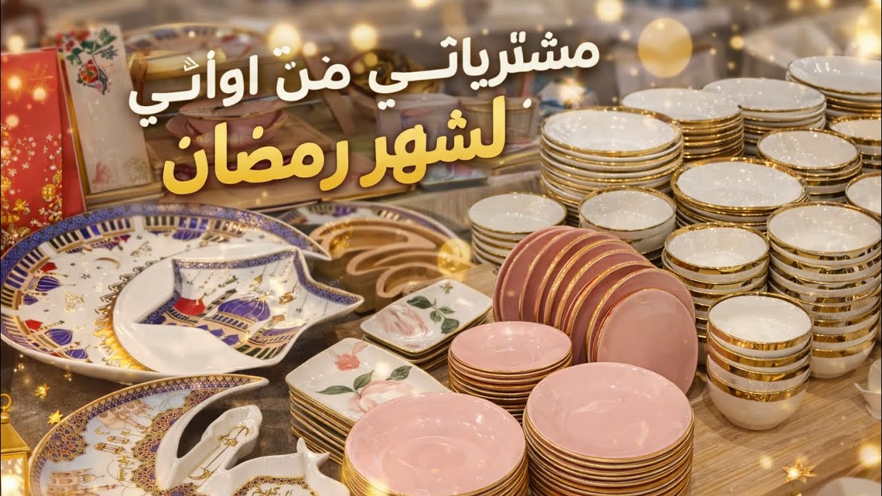 مشترياتي اواني لشهر رمضان 🚨ارقى و افضل الموديلات على يوتيوب بالاسعار و المحل 🔥 