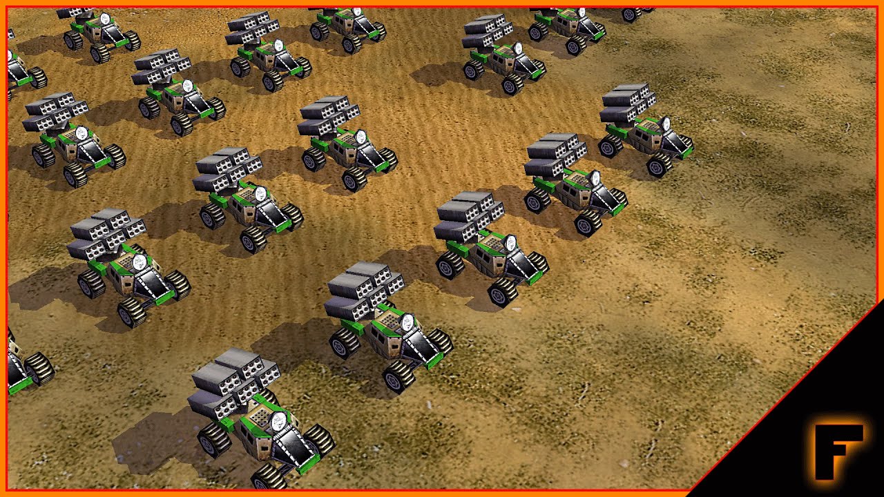 Zero Hour | Price Match - 111 Rocket Buggies vs 50 Overlord Tanks | Command and Conquer Generals