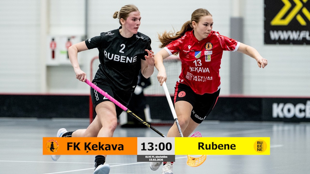 TIEŠRAIDE - ELVI FL sievietēm 2025/26: FK Ķekava/Latvijas Mediji vs. Rubene (15.02.2026)