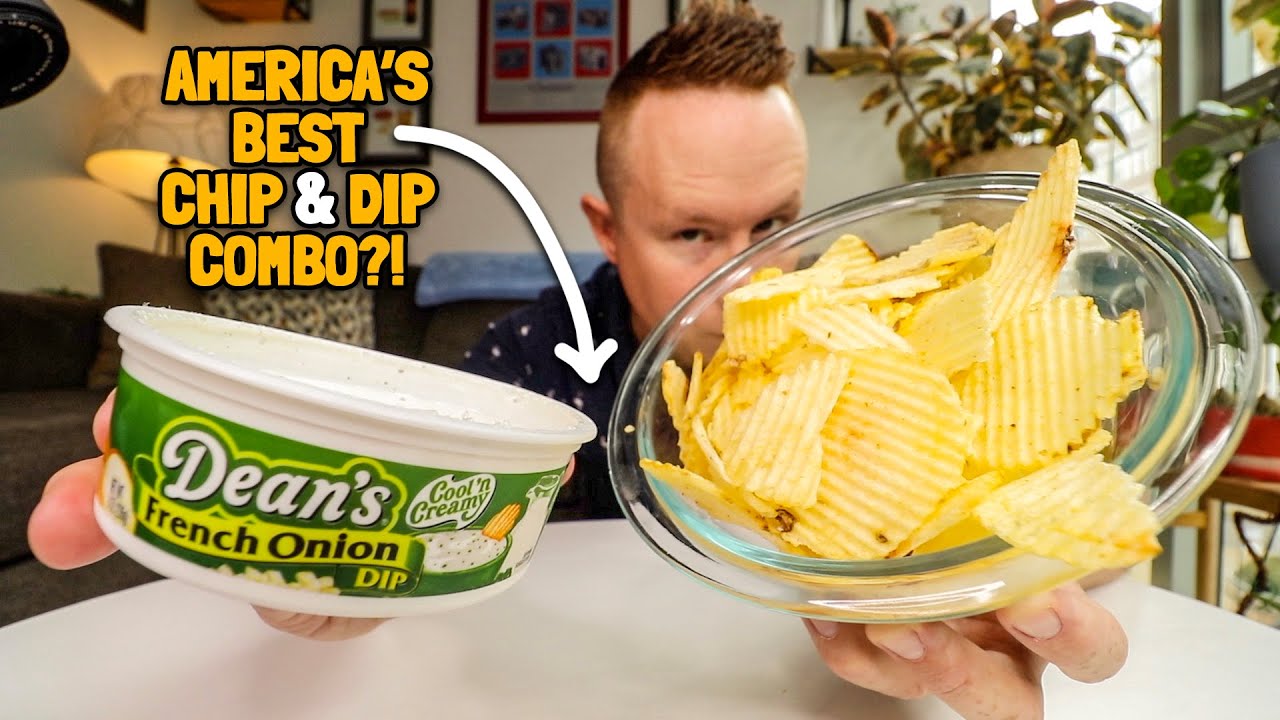 Eating Original Ruffles + Dean's French Onion Dip | *AMERICA'S TOP CHIP & DIP COMBO?!*
