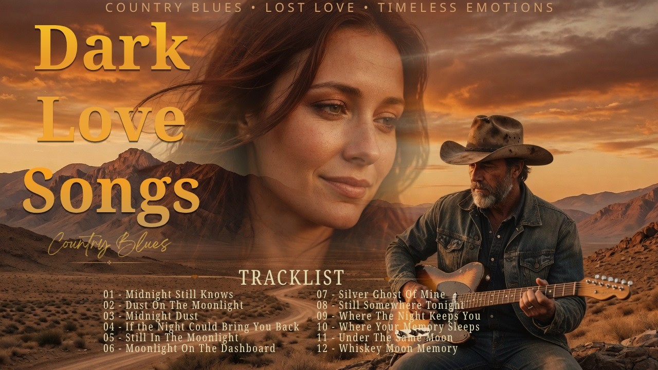 DARK LOVE SONGS | Country Blues, Sad Love Ballads & Emotional Guitar