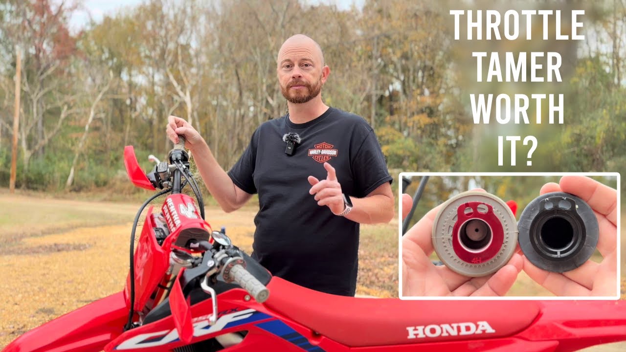 Установка и обзор устройства для регулирования дроссельной заслонки на Honda CRF250RX 2023 года.
