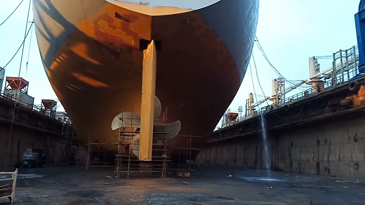 VARNA DRYDOCK(Bulgaria) #renewal papers#overhauling all machinery#refresh painting,keel,freeboard,
