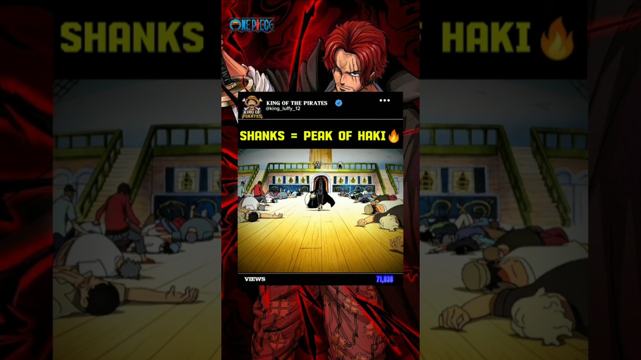 Shanks Holds Unmatched Aura🔥📈😎throughout Series...#onepiece#shanks#shorts#anime#trending#haki#luffy