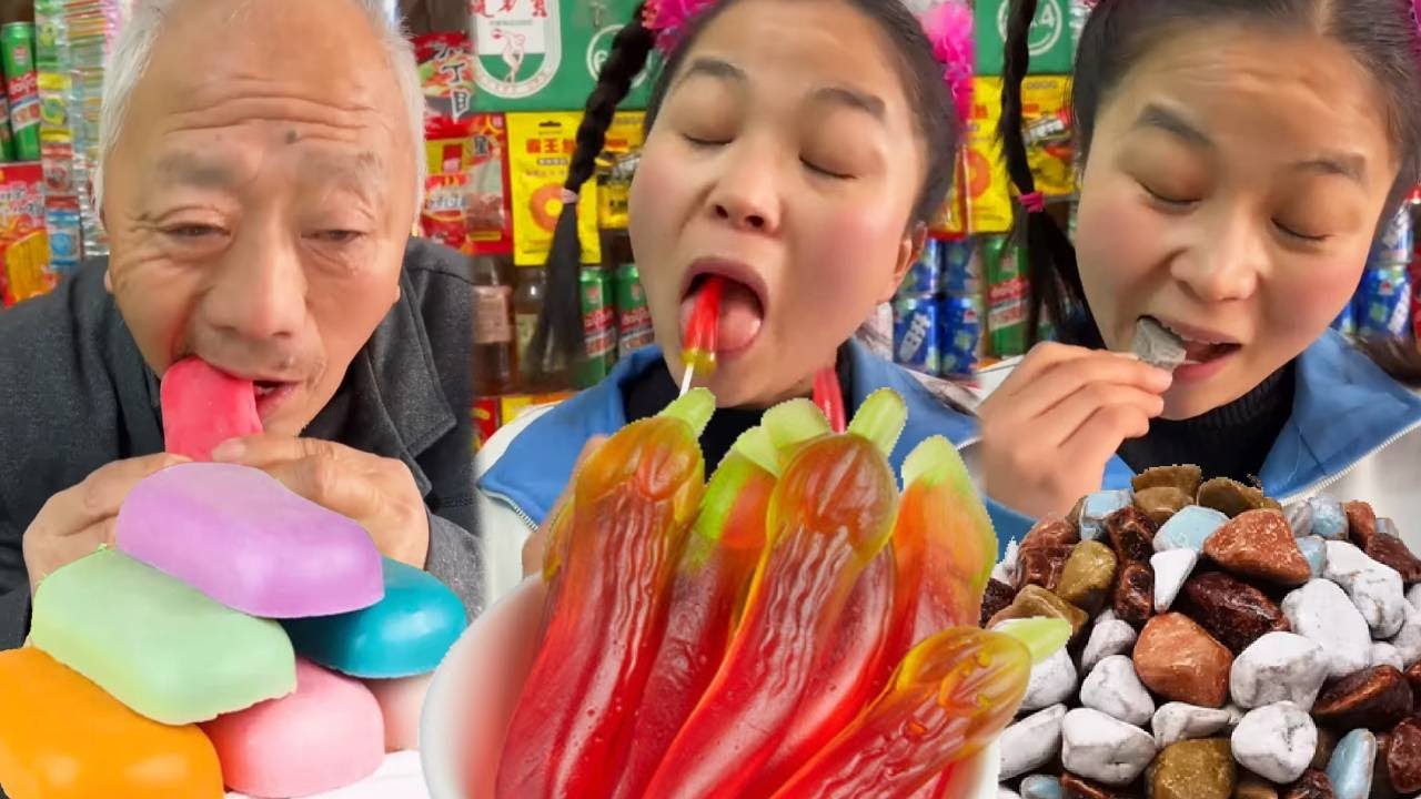 Video đồ ăn vặt Trung Quốc trên Tik Tok丨Những món ăn vặt mà hồi nhỏ mẹ không cho ănEP449