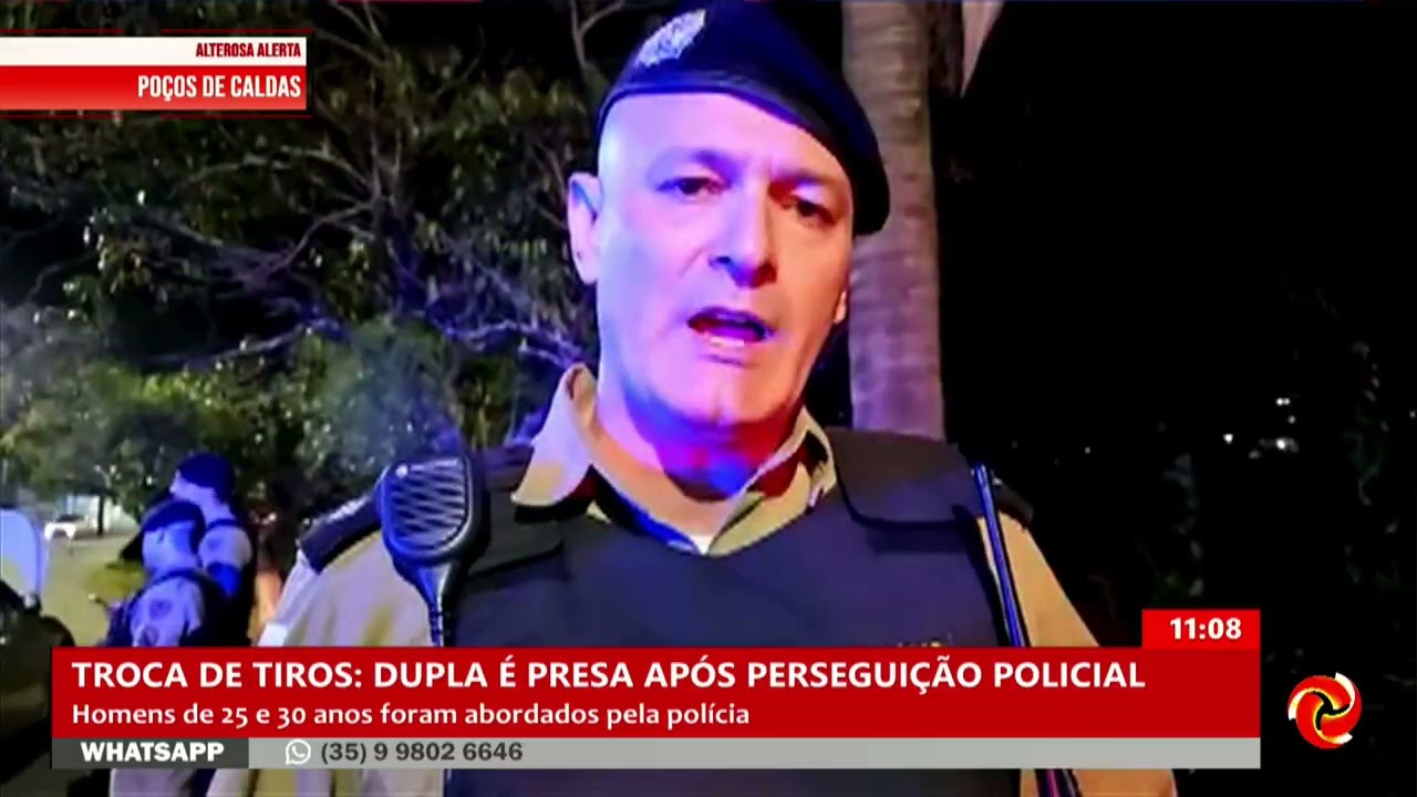 Perseguição e troca de tiros em Poços de Caldas