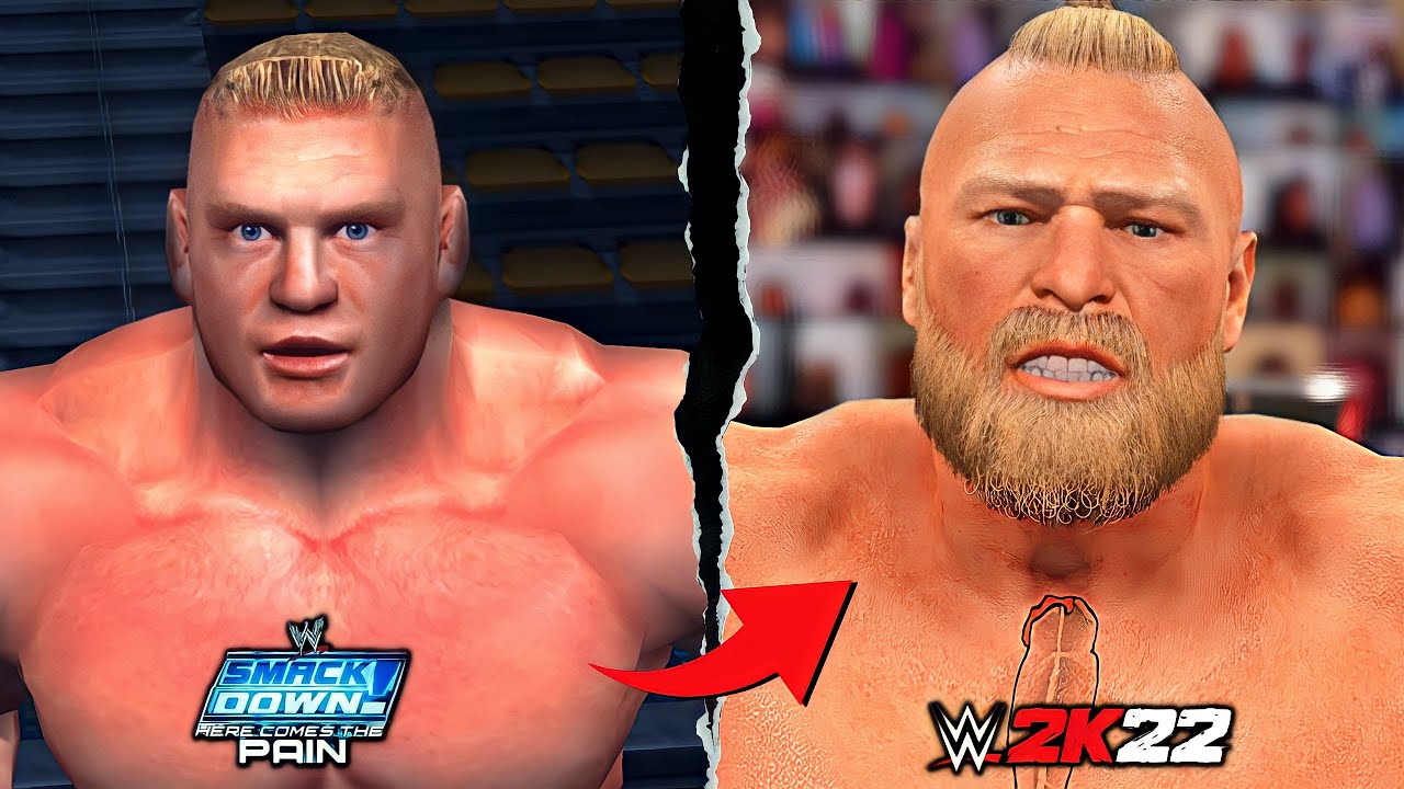 WWE 2K22 vs. Here Comes The Pain - Brock Lesnar Comparison